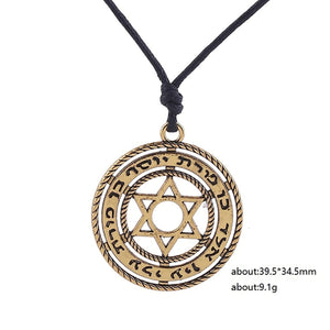 GUNGNEER Star of David Necklace Jewish Pendant Jewelry Accessory Outfit For Men Women