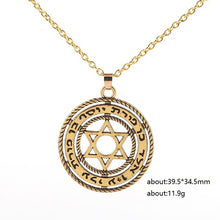 Load image into Gallery viewer, GUNGNEER Star of David Necklace Jewish Pendant Jewelry Accessory Outfit For Men Women