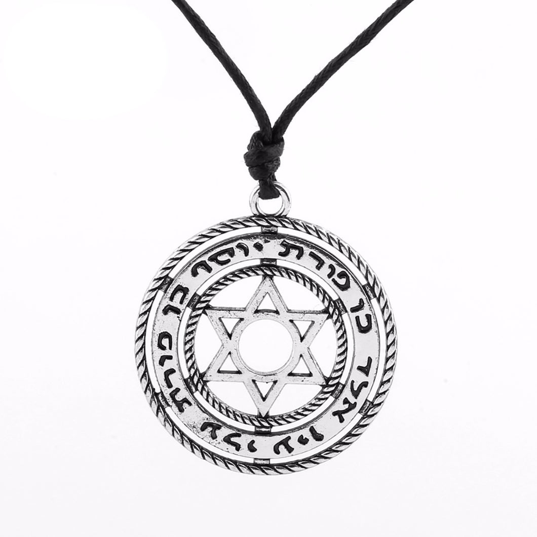 GUNGNEER Star of David Necklace Jewish Pendant Jewelry Accessory Outfit For Men Women