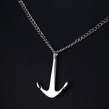 Load image into Gallery viewer, GUNGNEER Stainless Steel Army Anchor Rudder Pendant Nautical Jewelry Accessory For Men Women