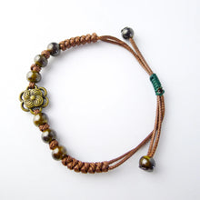 Load image into Gallery viewer, HoliStone Adjustable Handmade Ethnic Boho Style Flower Bracelet Lucky Charm for Women