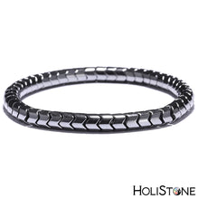 Load image into Gallery viewer, HoliStone Hematite Lucky Charm Bracelet for Men and Women