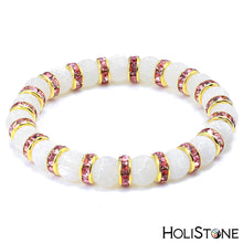 Load image into Gallery viewer, HoliStone Pure Natural Stone with Rhinestone Trendy Bracelet for Women and Men