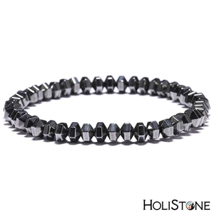 HoliStone Hematite Lucky Charm Bracelet for Men and Women