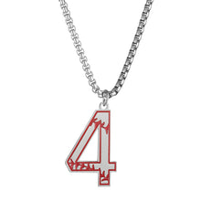 Load image into Gallery viewer, GUNGNEER Baseball Number Necklace Stainless Steel Pendant Sport Jewelry For Men Women