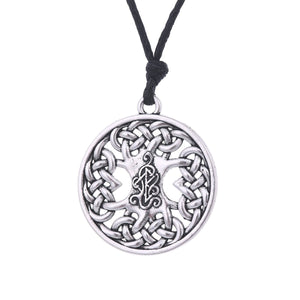 GUNGNEER Irish Celtic Knot Tree of Life Trinity Pendant Necklace Stainless Steel Jewelry Gift