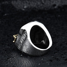 Load image into Gallery viewer, GUNGNEER Stainless Steel American Airborne Ring US Army Biker Jewelry Accessory For Men