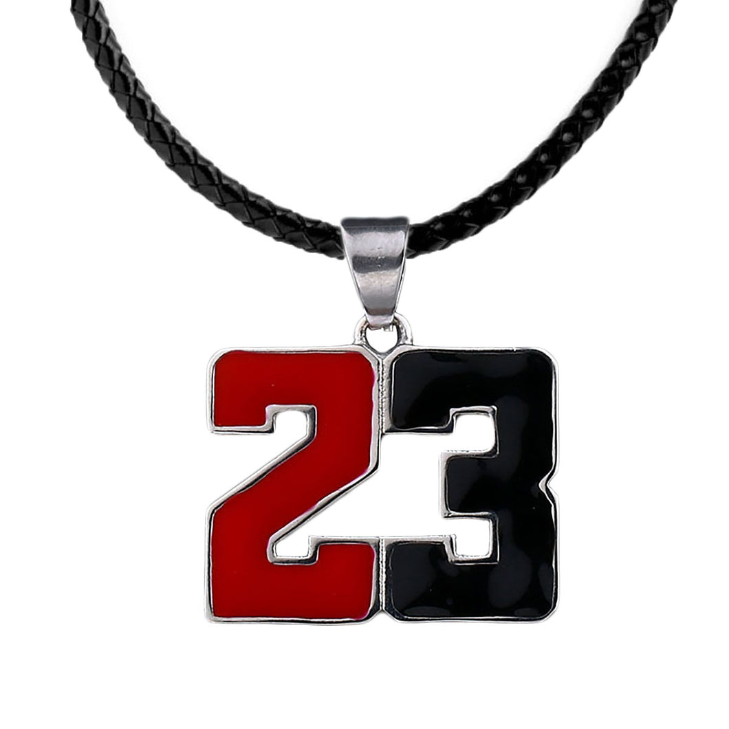 GUNGNEER Hip Hop Legend 23 Basketball Necklace Number Sports Jewelry For Boys Girls