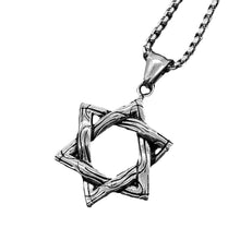 Load image into Gallery viewer, GUNGNEER Stainless Steel Jewish Pendant Jewelry David Star Necklace Accessory For Men Women